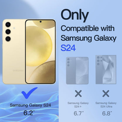 JETech S24 5G 6,2 Zoll Sichtschutz Gehärtete Glasfolie 2 Stück