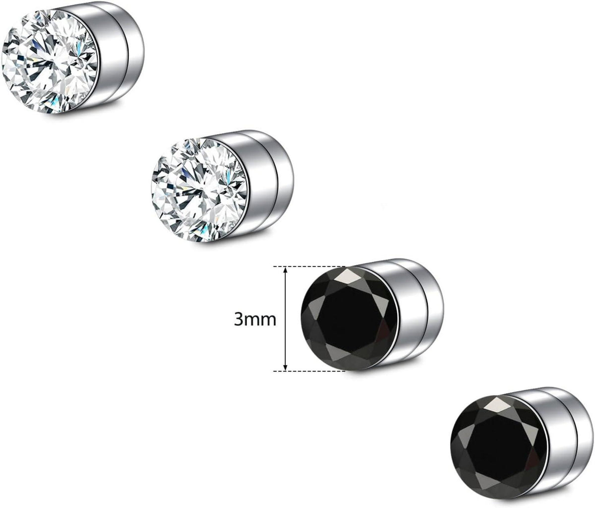 16G Fake Nasenpiercing Magnet Septum Schwarz Chirurgenstahl