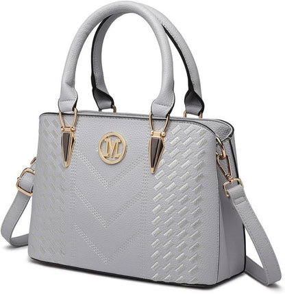 Große Miss Lulu Handtasche Damen PU-Leder Mittelgroß Schwarz