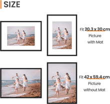 3er Pack Schwarze A2 Bilderrahmen 42x59.4cm - Rahmen Set