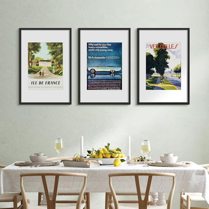 Fotorahmen 40x60 Schwarz 3er Pack - Rahmen für Fotos & Poster