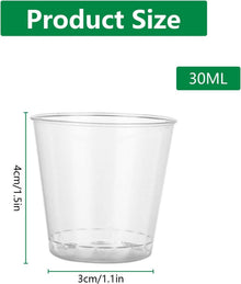 400er Pack Transparente Schnapsgläser Plastik 30ml