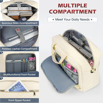 Laptoptasche 17,3 Zoll Damen Aktentasche Business Notebook Wasserdicht