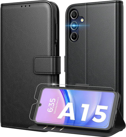 Handyhülle für Samsung Galaxy A15 5G Schwarz RFID Schutz