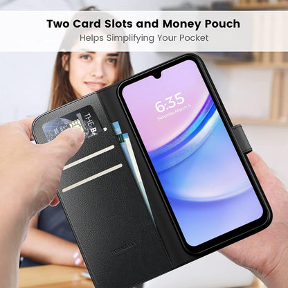 Handyhülle für Samsung Galaxy A15 5G Schwarz RFID Schutz