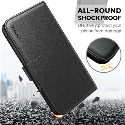 Handyhülle Samsung Galaxy A15 5G/4G Schwarz Panzer Glas RFID