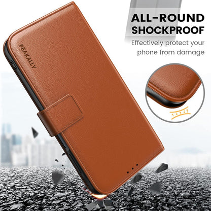 Handyhülle Samsung Galaxy A15 4G 5G Cover Wallet Schutzhülle Braun