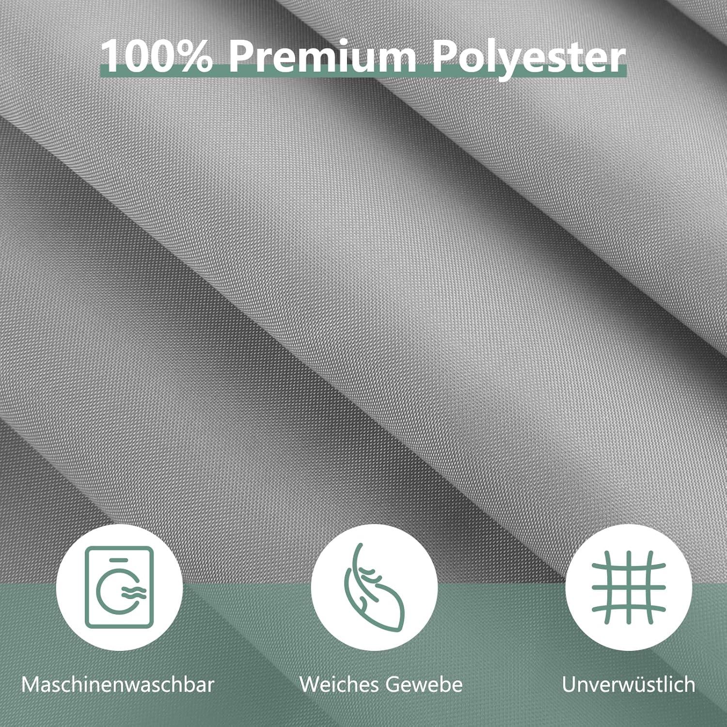 Duschvorhang Anti-schimmel wasserdicht PVC Textil grau