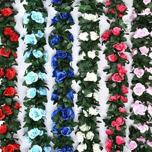 2x 1.8m Künstliche Rosen Girlande – Weiße Blüten für Deko