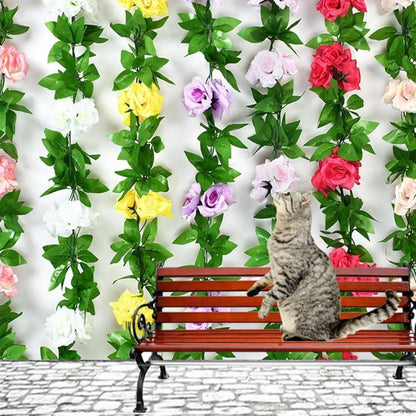 2x 1.8m Künstliche Rosen Girlande – Romantische Blütenrebe für Deko
