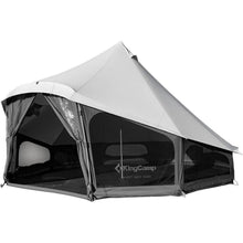 Glampingzelt für 6-12 Personen, Baumwolle, wasserdicht, mit Ofenöffnung