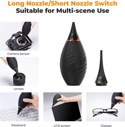 Kamera Reinigungsset 10 in 1 für DSLR Objektive Filter mit Reinigungsflüssigkeit