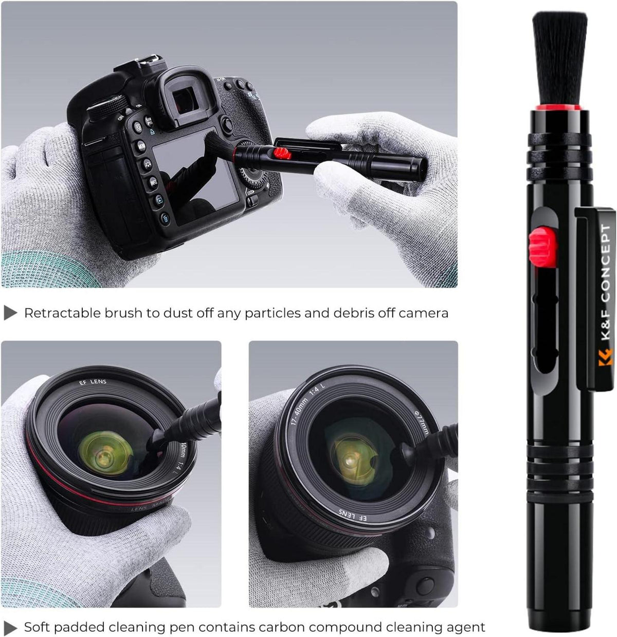 Kamera Reinigungsset 10 in 1 für DSLR Objektive Filter Handy Lens Pen & Blasebalg