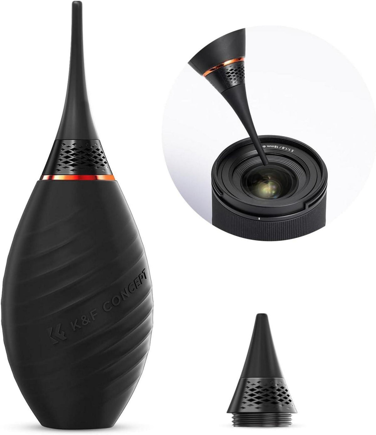 Blasebalg Kamera Reinigung mit Silikonspitze für Objektiv DSLR Sensor