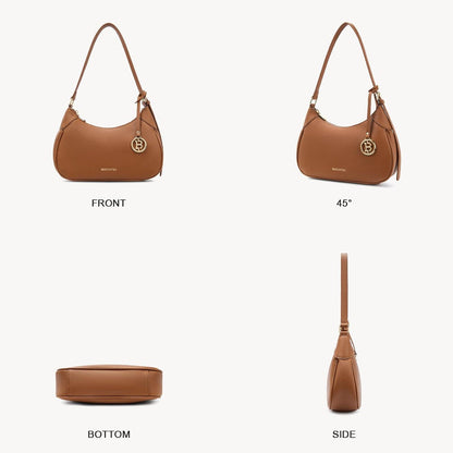 Damen Handtasche Klein PU Leder Y2K Crossbody Braun
