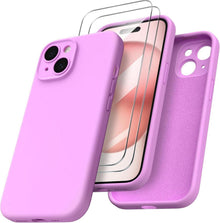 iPhone 15 Hülle Kameraschutz 6.1 Zoll Silikon Schutzhülle Kirschblüten