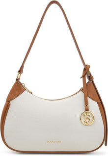 Damen Handtasche PU Leder Crossbody Schultertasche Elegant Beige Braun