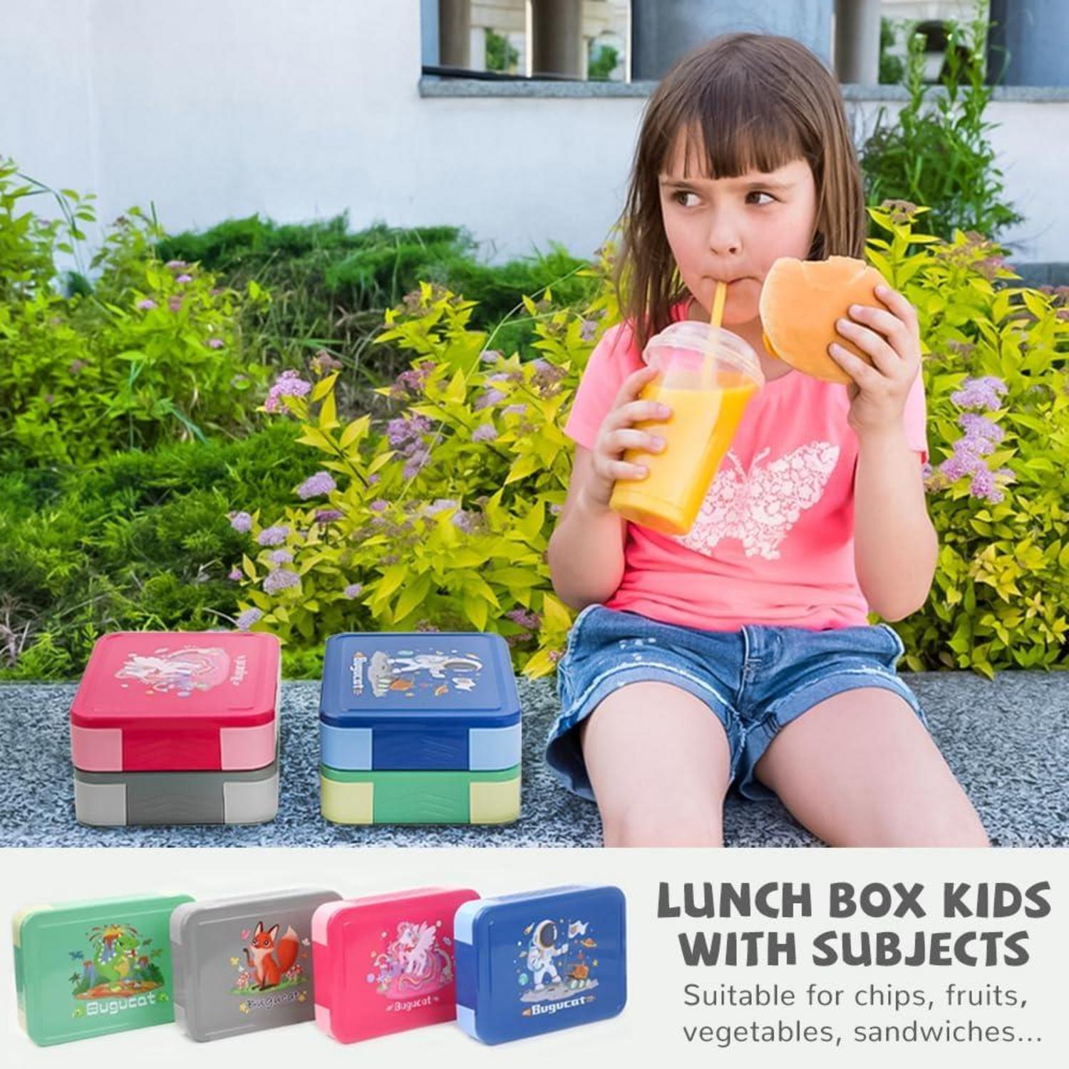Brotdose mit Fächern 1330ML 12-tlg Lunchbox Bento Box Auslaufsicher 6