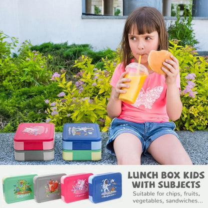 Brotdose Kinder mit Fächern 1330ML 12 PCS Lunchbox Bento Box