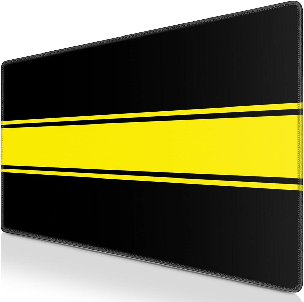 Gaming Mauspad XXL 900x400mm Wasserdicht Anti-Rutsch Schwarz-Gelb