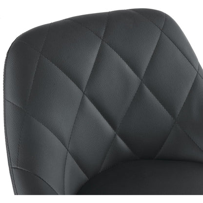 LEADZM Barhocker 2er Set, höhenverstellbar & drehbar, Schwarz
