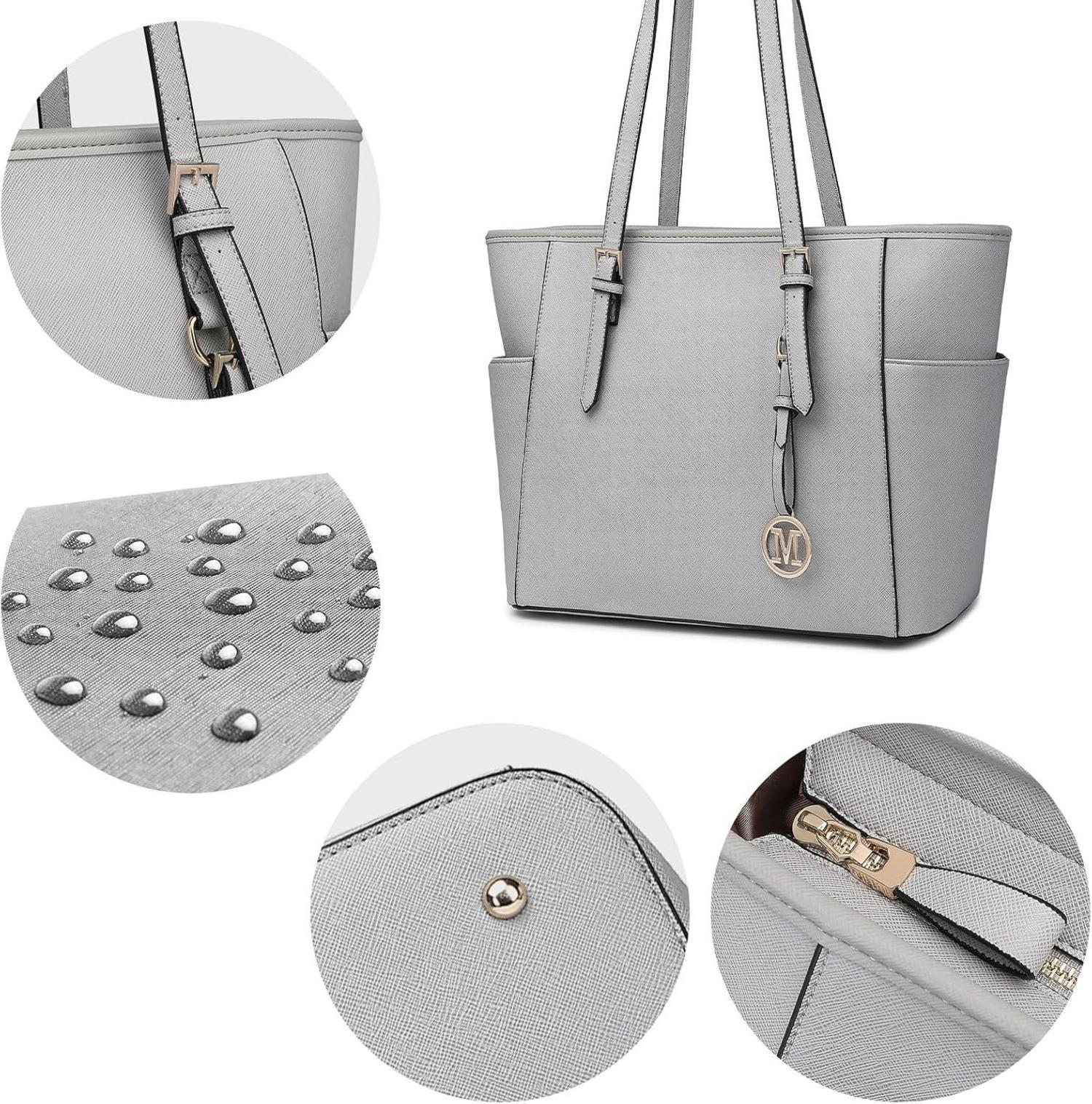 Miss Lulu Damen Handtasche Groß Shopper Schultertaschen Tote Bag A4 iPad