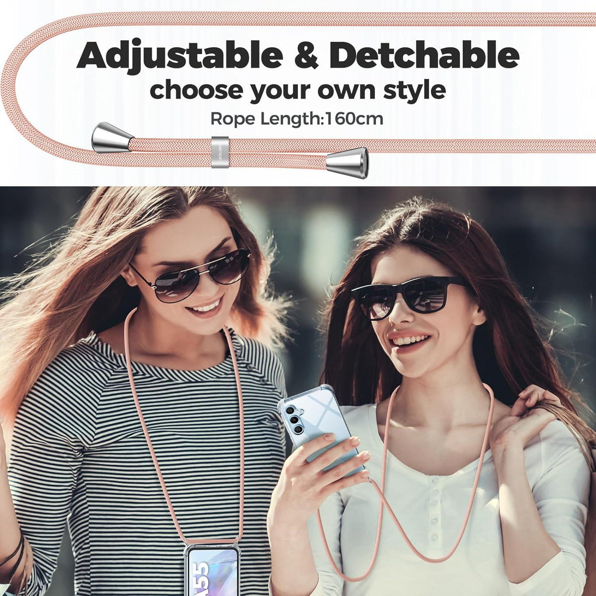 Handykette Samsung Galaxy A55 5G Hülle Band Necklace Stoßfest