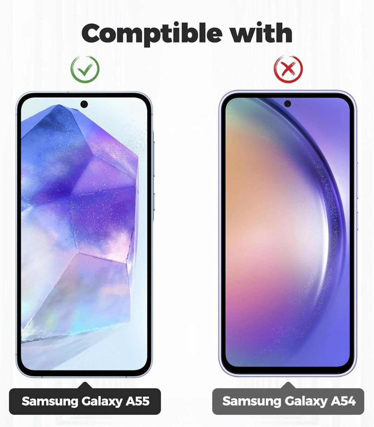 Caslord Handykette Samsung Galaxy A55 5G Hülle - Schwarzes