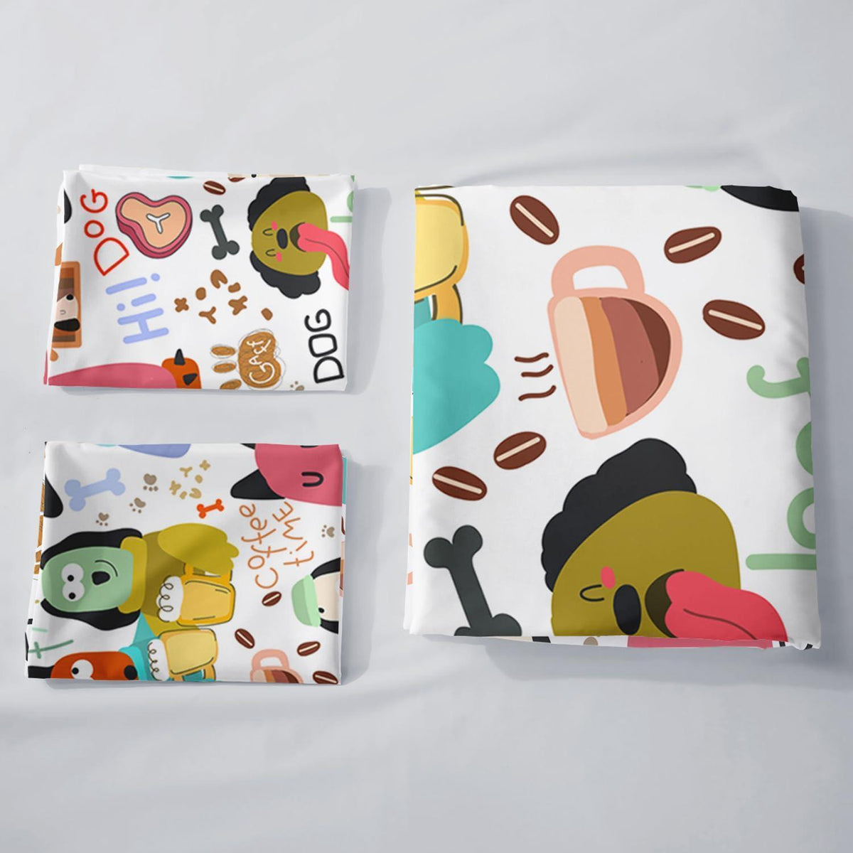 Welpen Bettwäsche Set 200x200cm – Cartoon Kinderbettwäsche