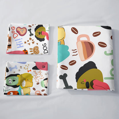 Welpen Bettwäsche Set 200x200cm – Cartoon Kinderbettwäsche