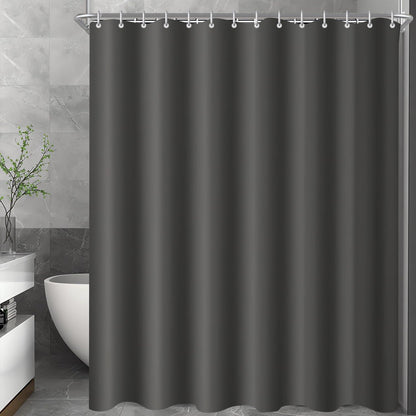 Duschvorhang Dunkelgrau 180x180cm, Wasserabweisend, Waschbar, Antischimmel, Polyester-Stoff