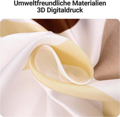 Duschvorhang Kamelfarbe Kreis Antischimmel 240x200cm Textil