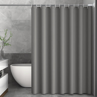 Duschvorhang Dunkelgrau 280x200cm Antischimmel