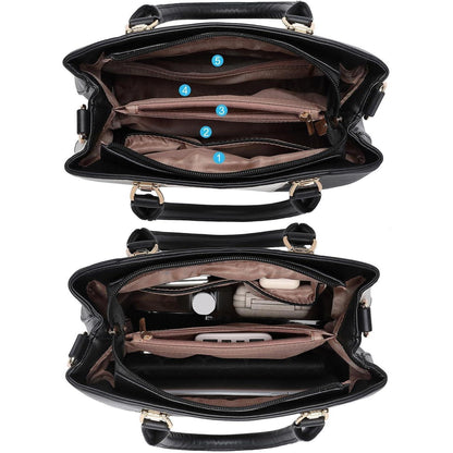 Miss Lulu Damen Handtasche Mittelgroß Farbblock