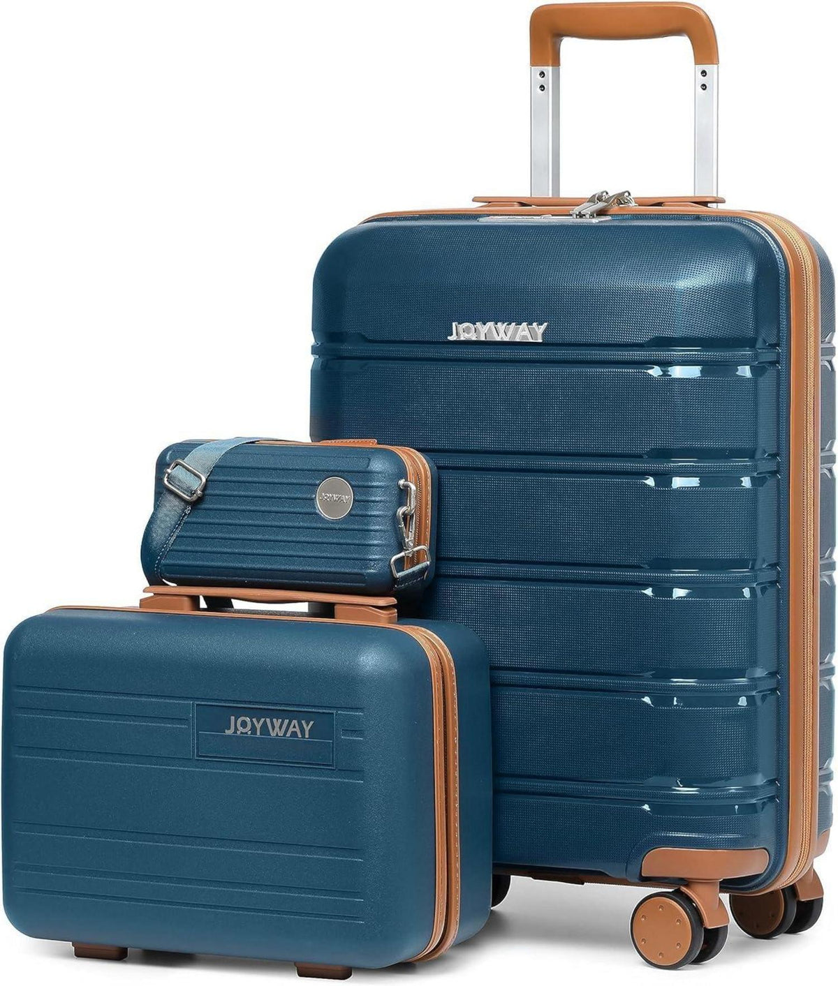 Joyway Kofferset 3tlg Hartschale 4 Rollen TSA-Schloss Handgepäck-Set