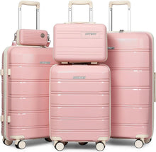 Kofferset 5tlg Hartschale mit TSA-Schloss 4 Rollen Tasche