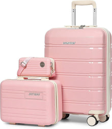 Joyway Kofferset Hartschale 3 Teile 4 Rollen TSA-Schloss