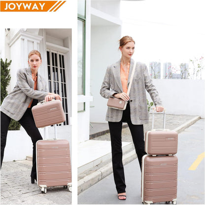 Joyway 5tlg Kofferset Hartschale TSA-Schloss 4 Rollen