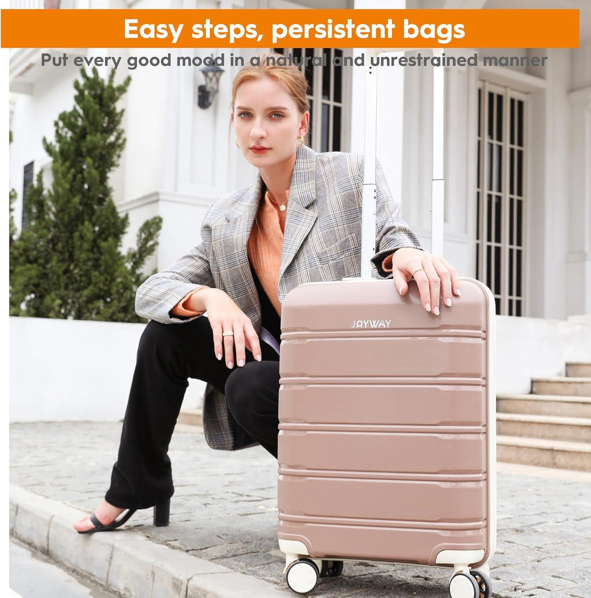 Joyway Kofferset 5tlg Hartschale mit 4 Rollen TSA-Schloss