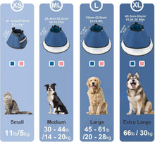 Halskrause Hund Leckschutz Operation 360° Sicht Blau