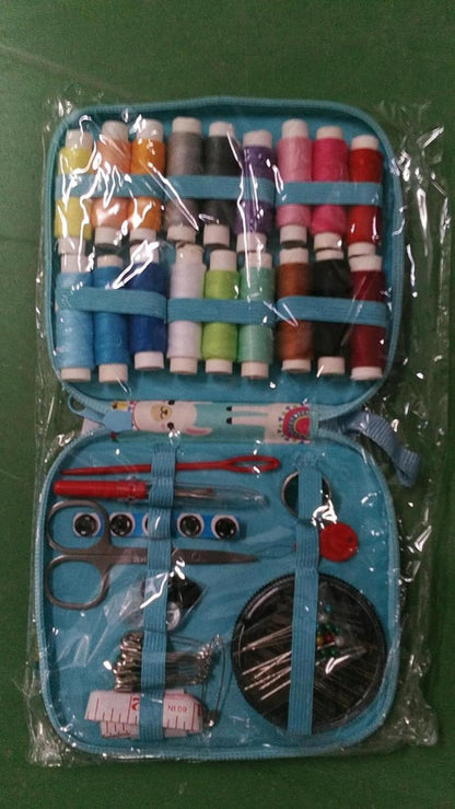 Nähset Mini Nähzubehör für Zuhause Reise Camping Notfall Anfänger Kinder Reisende Nähnadeln Schere Faden Fingerhut Maßband Alpaka M