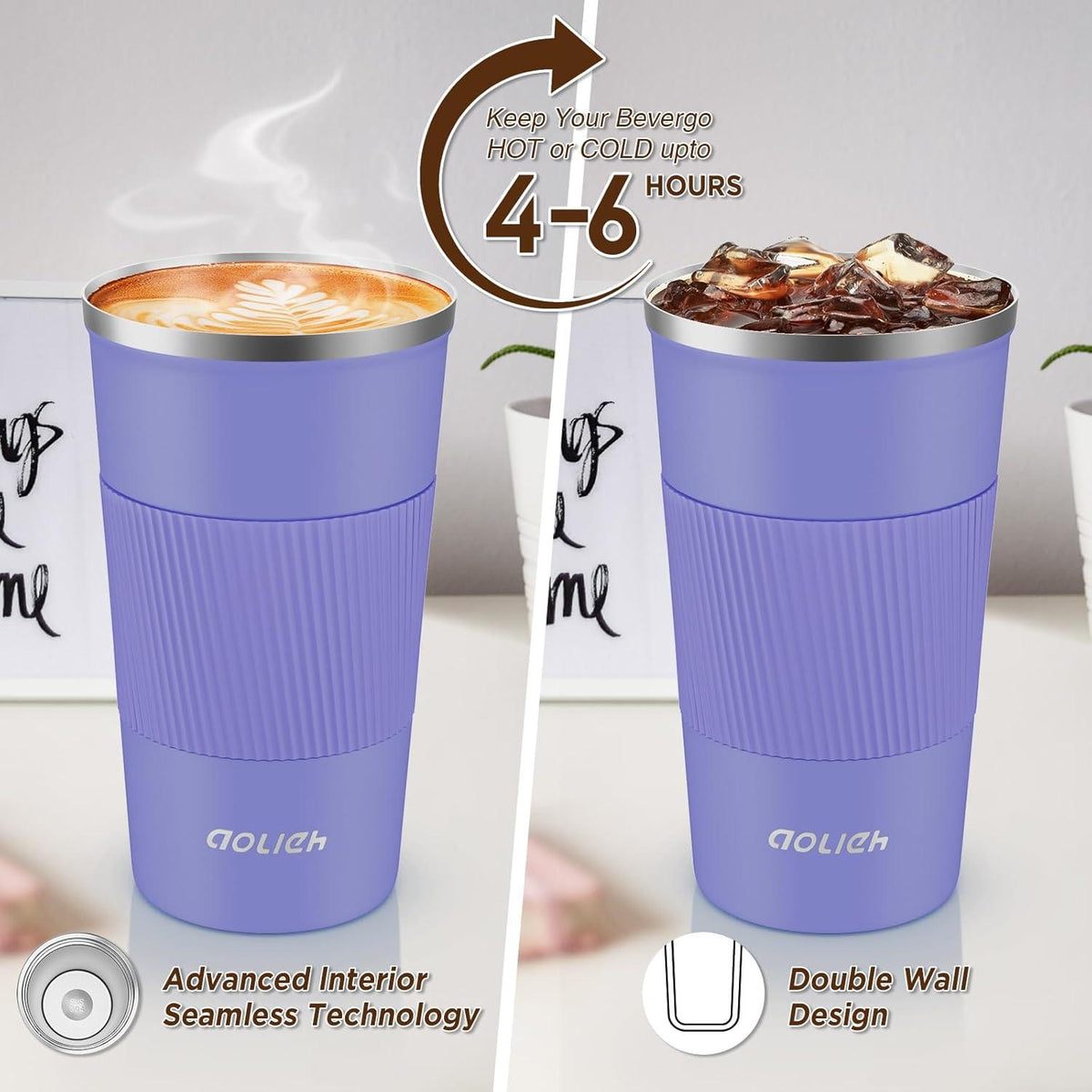 Thermobecher Kaffeebecher Auslaufsicher Edelstahl Isolierbecher