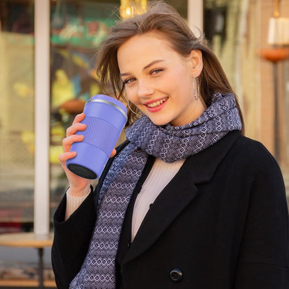 Thermobecher Kaffeebecher auslaufsicherer Deckel Edelstahl Travel Mug