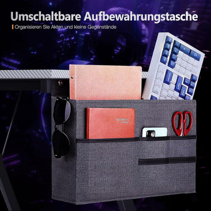 Gaming Schreibtisch L Form mit Monitorständer 167 x 120 cm