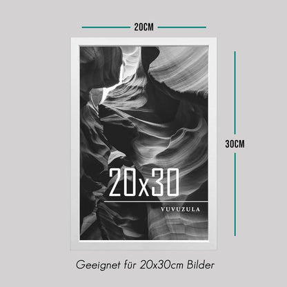 Bilderrahmen 20x30cm Weiß Holz Collage Fotorahmen Set 3er