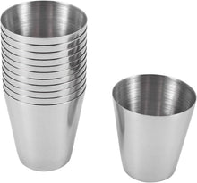 12er Pack Edelstahl-Schnapsbecher 30ml Camping Whisky Tasse