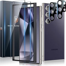 Panzer Schutzfolie für Samsung Galaxy S24 Ultra 2+2 Stück