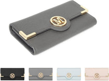 Damen Geldbörse PU Leder Elegante Brieftasche Mehrere Kartenfächer