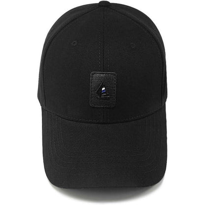 Baseball Cap Herren Baumwolle, Verstellbar, Schwarz