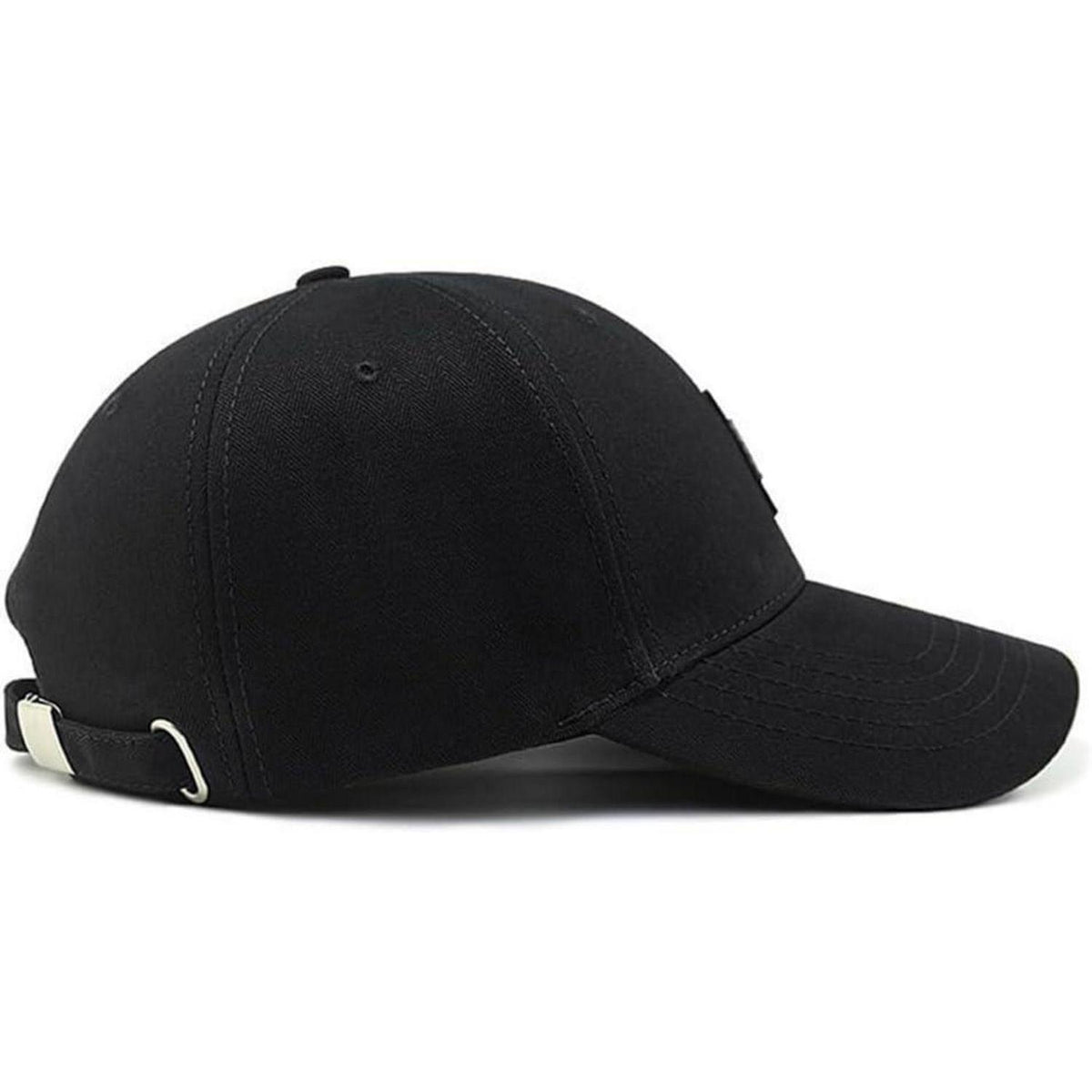 Baseball Cap Herren Baumwolle, Verstellbar, Schwarz